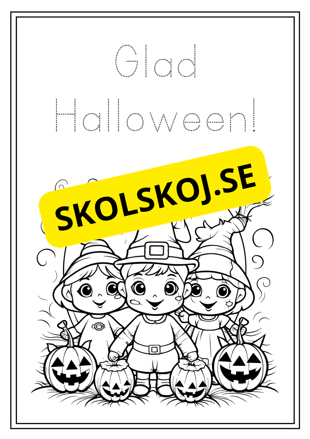 Halloween - Målarbok