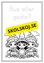 Halloween - Målarbok