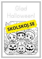 Halloween - Målarbok
