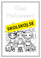 Halloween - Målarbok
