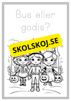 Halloween - Målarbok