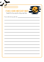 Halloween - English writing prompts