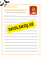 Halloween - English writing prompts