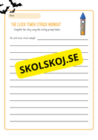 Halloween - English writing prompts