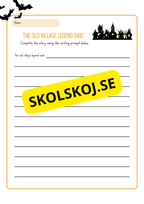 Halloween - English writing prompts