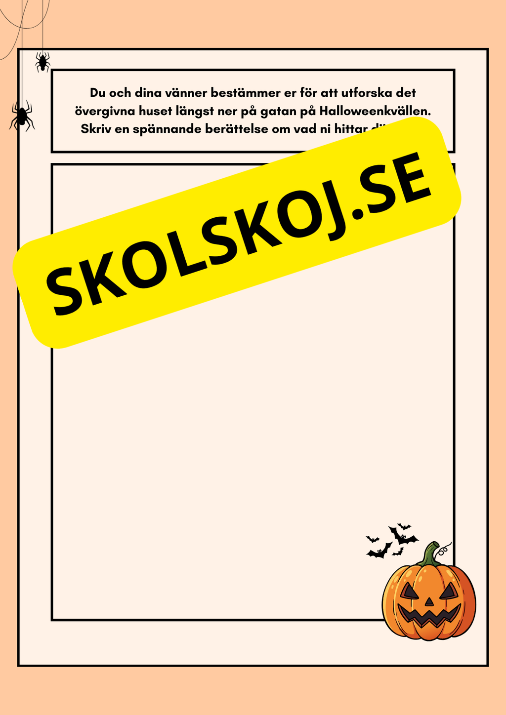 Halloween – skrivdagbok