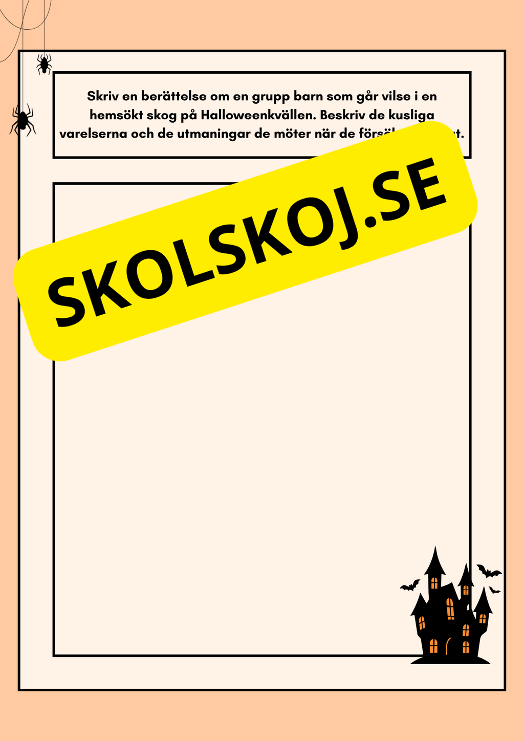Halloween – skrivdagbok