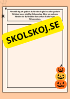 Halloween – skrivdagbok