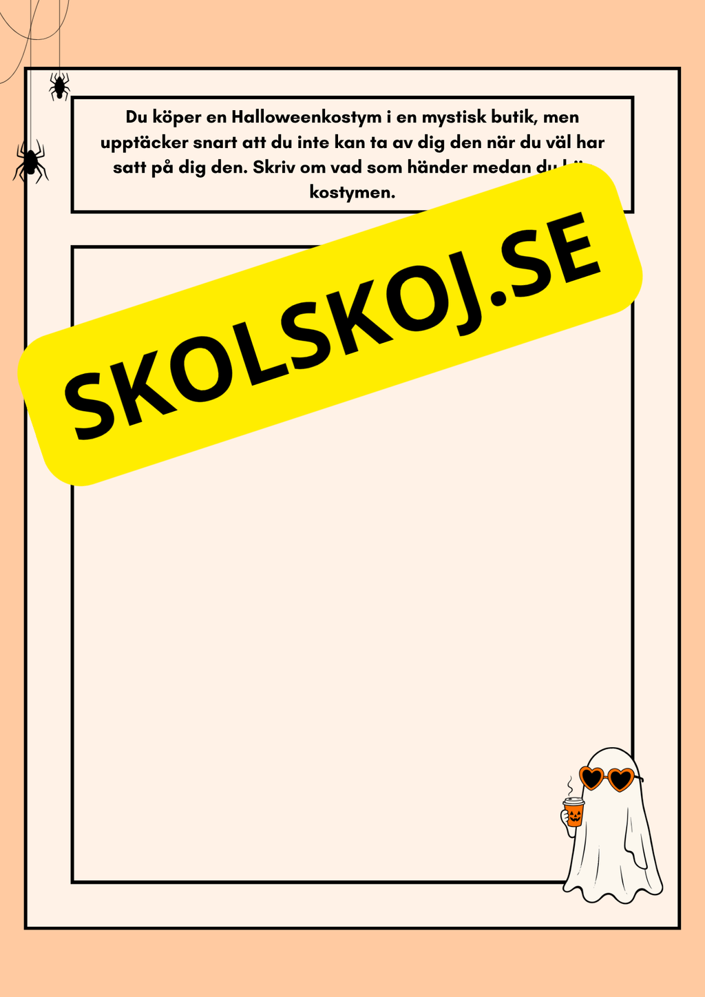 Halloween – skrivdagbok