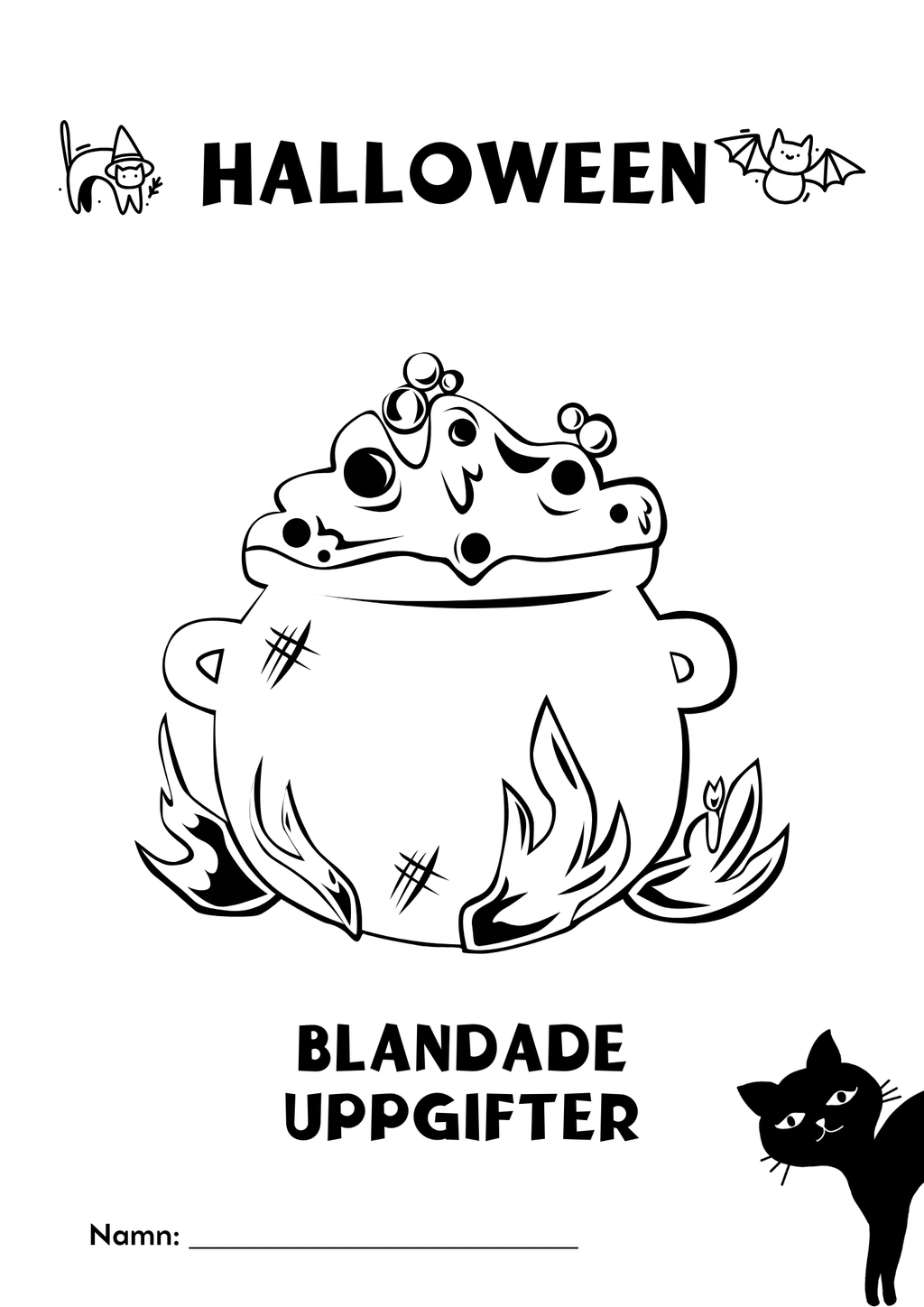 Halloween - Blandade uppgifter - Förskola - Årskurs 2