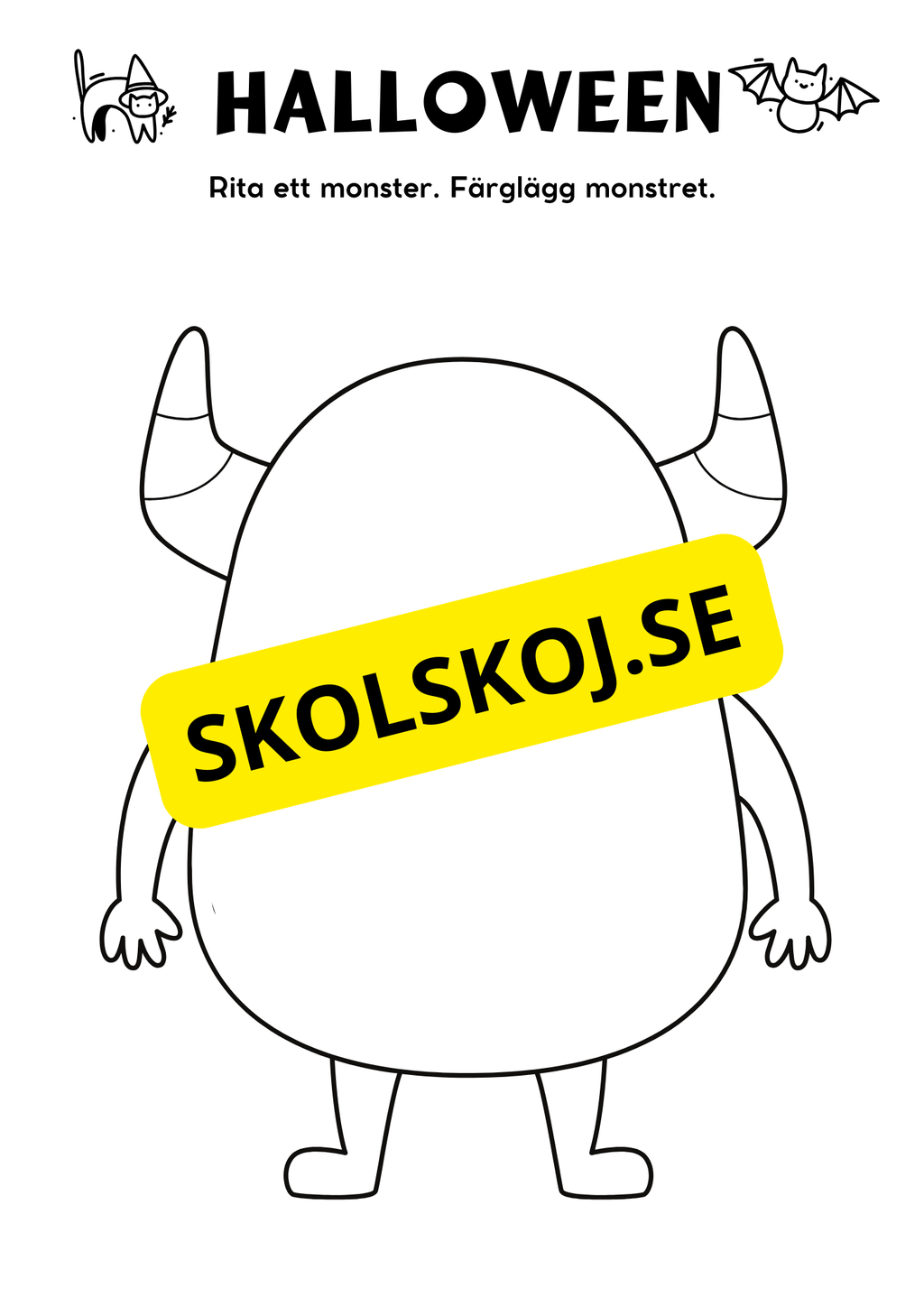 Halloween - Blandade uppgifter - Förskola - Årskurs 2
