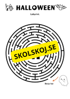 Halloween - Blandade uppgifter - Förskola - Årskurs 2