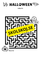 Halloween - Blandade uppgifter - Förskola - Årskurs 2