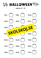 Halloween - Blandade uppgifter - Förskola - Årskurs 2