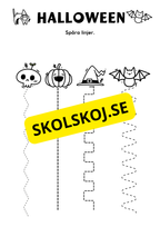 Halloween - Blandade uppgifter - Förskola - Årskurs 2