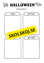 Halloween - Blandade uppgifter - Förskola - Årskurs 2