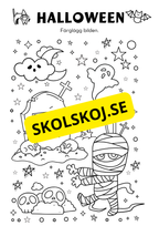 Halloween - Blandade uppgifter - Förskola - Årskurs 2