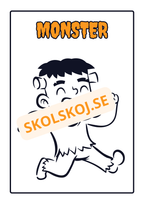 Målarbok - Halloween