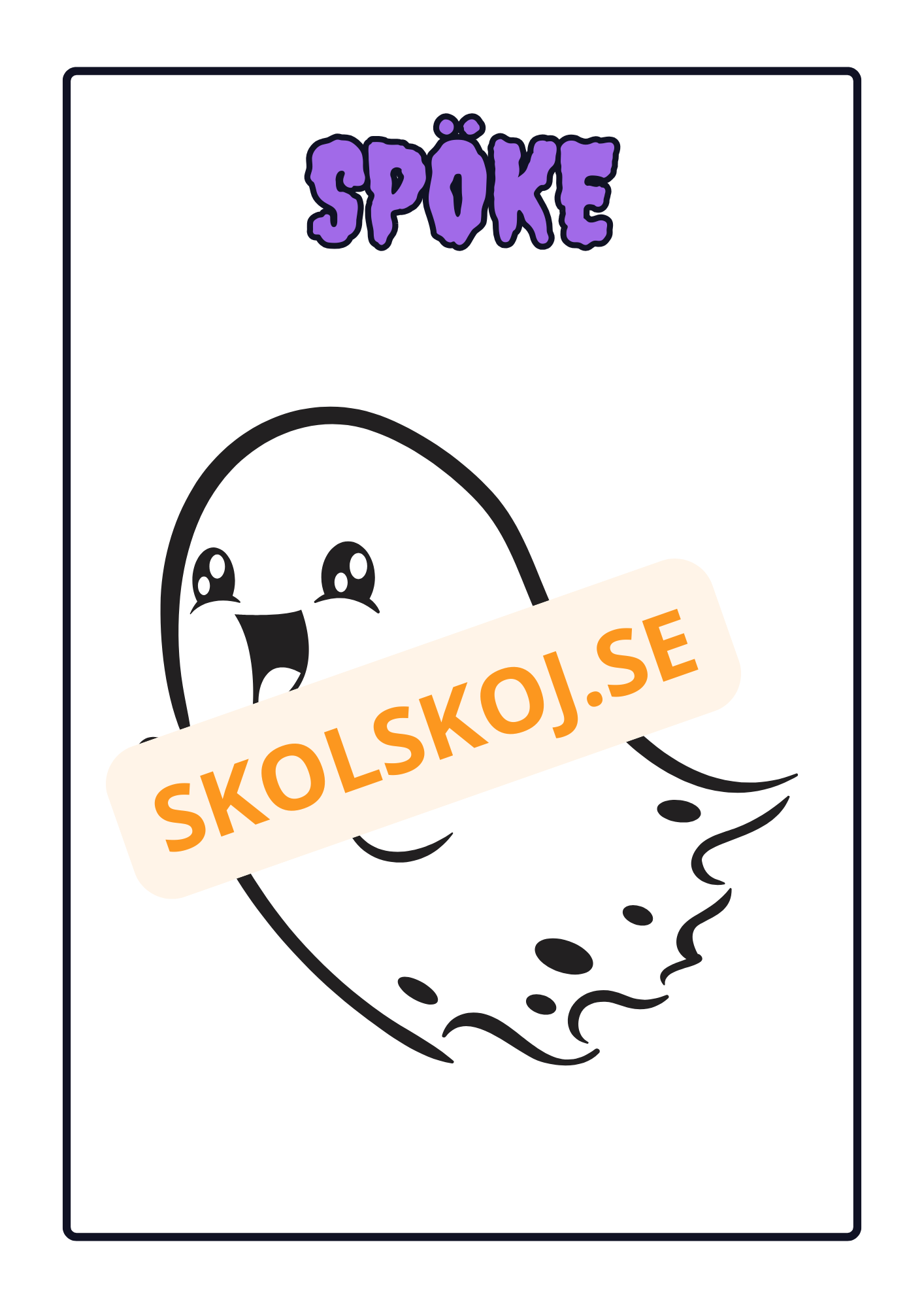 Målarbok - Halloween