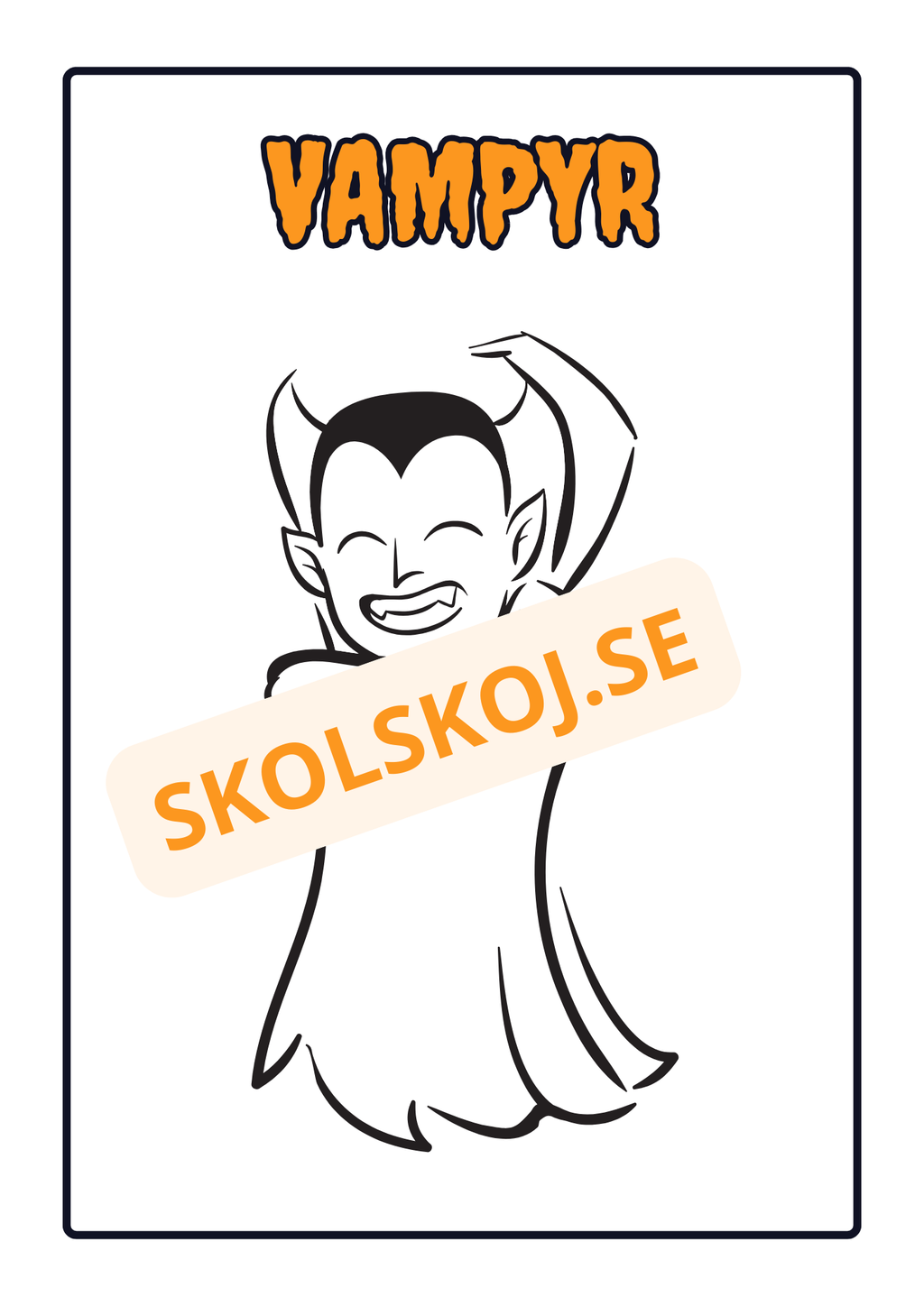 Målarbok - Halloween