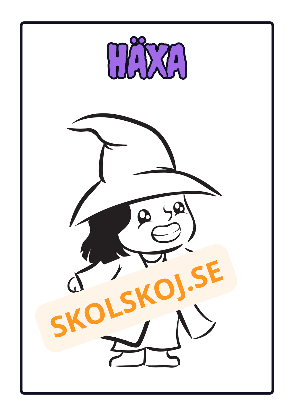 Målarbok - Halloween