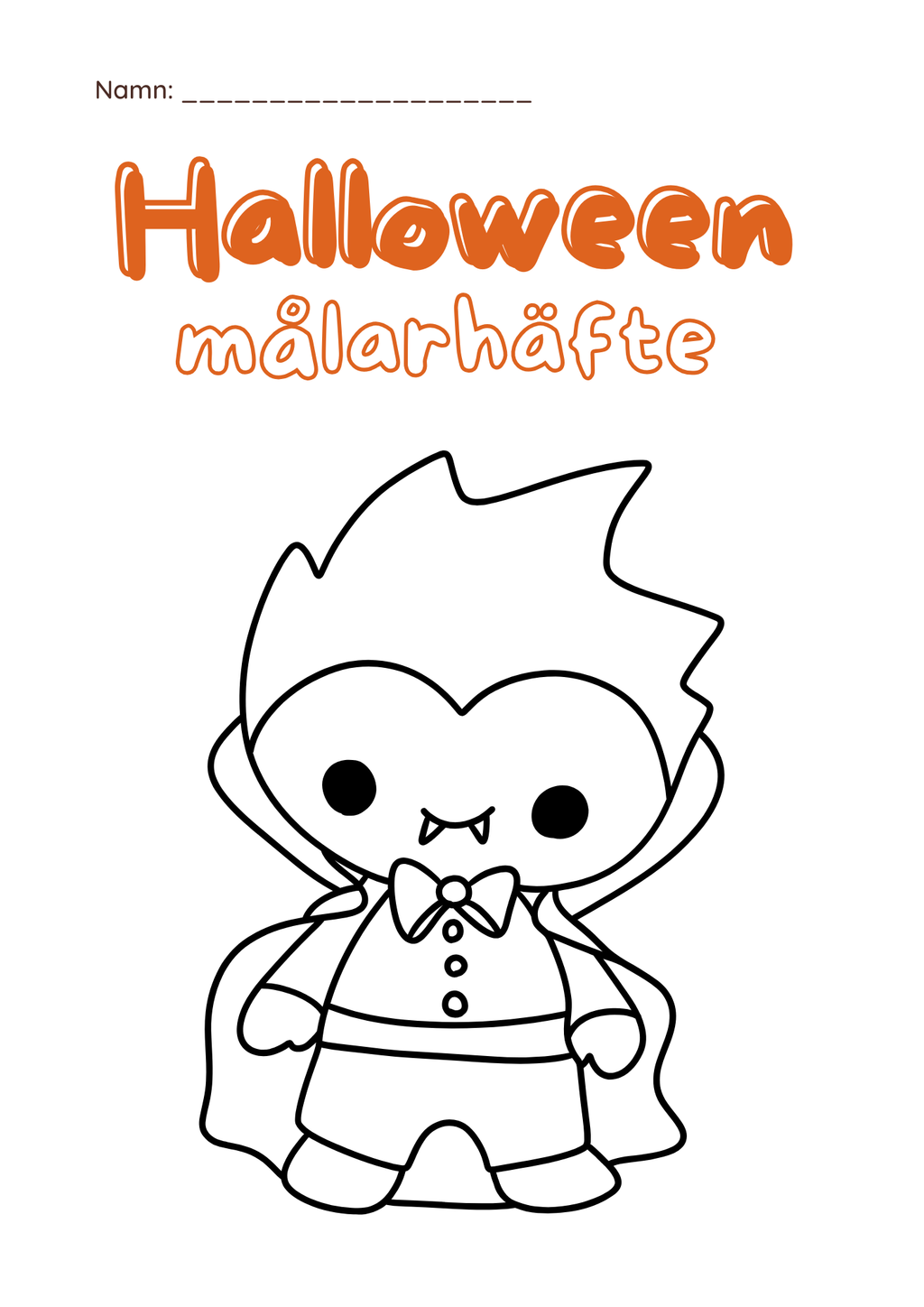 Halloween målarhäfte