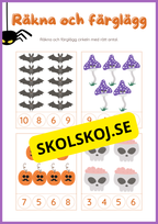 Halloween matematik 0 - 10