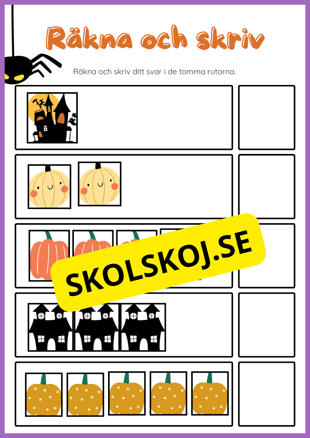 Halloween matematik 0 - 10