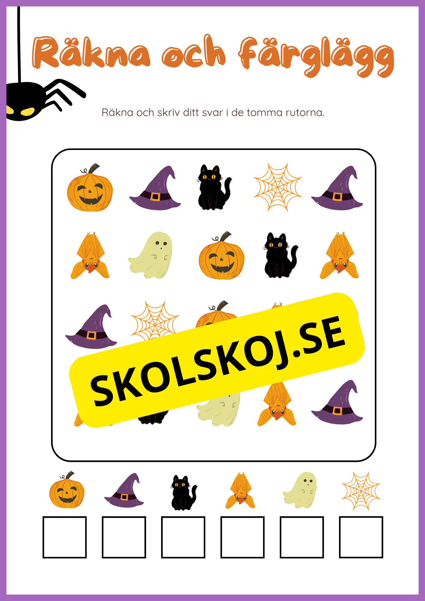 Halloween matematik 0 - 10