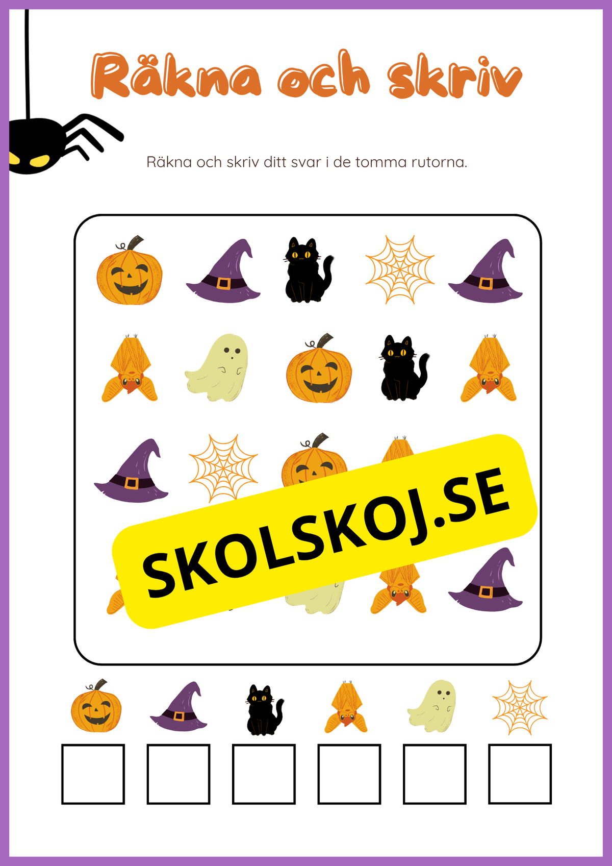 Halloween matematik 0 - 10