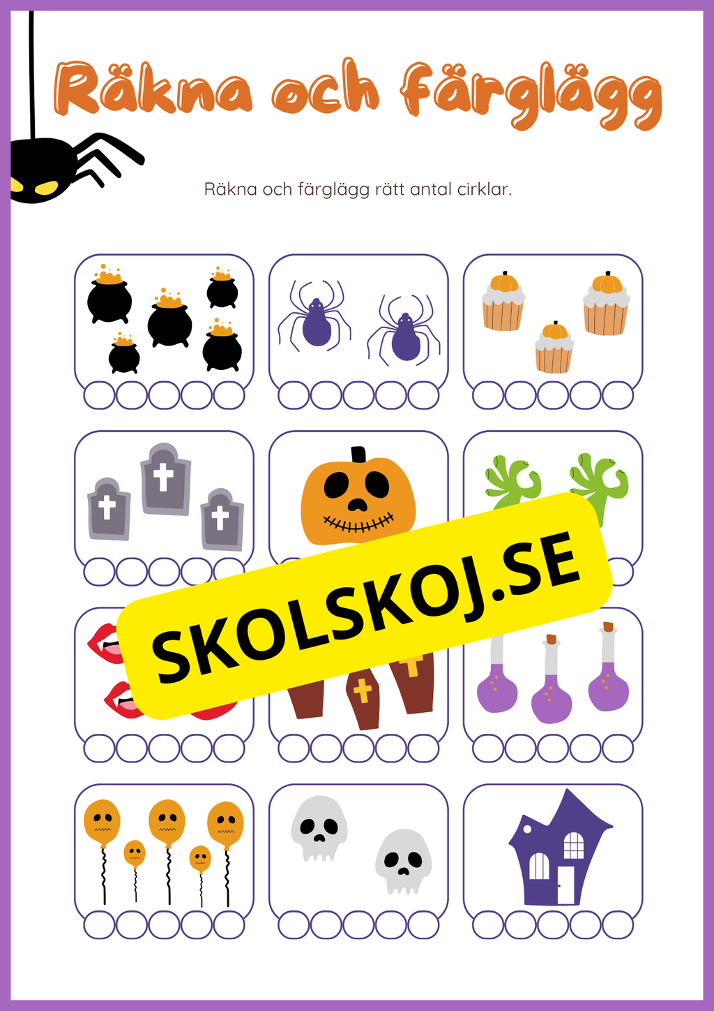 Halloween matematik 0 - 10
