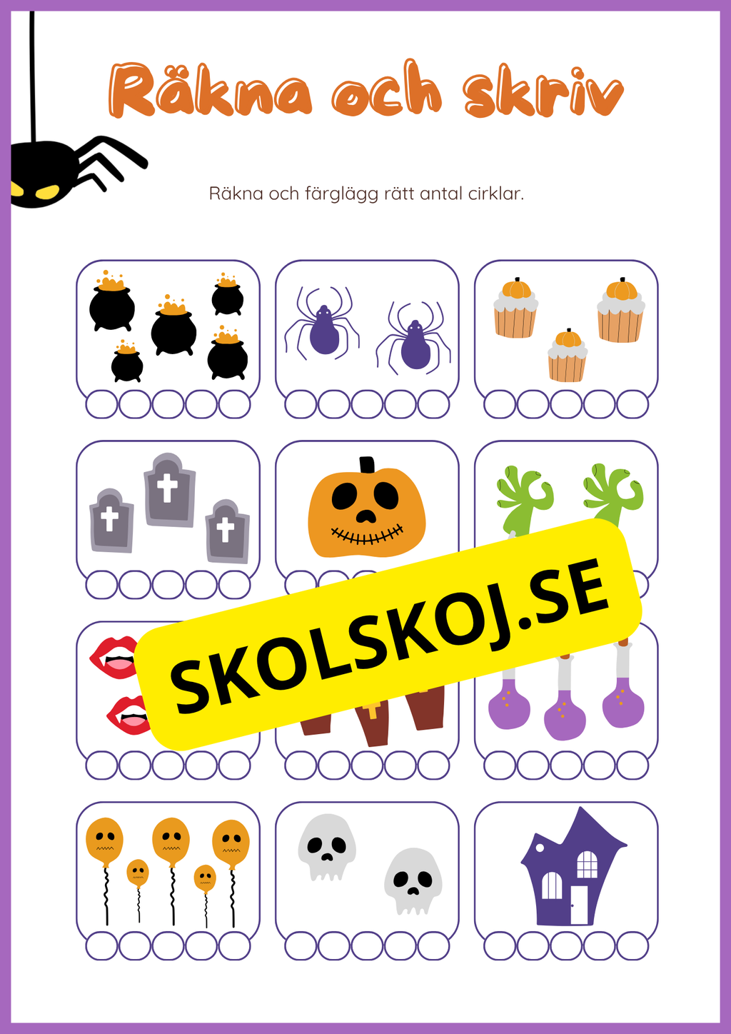 Halloween matematik 0 - 10
