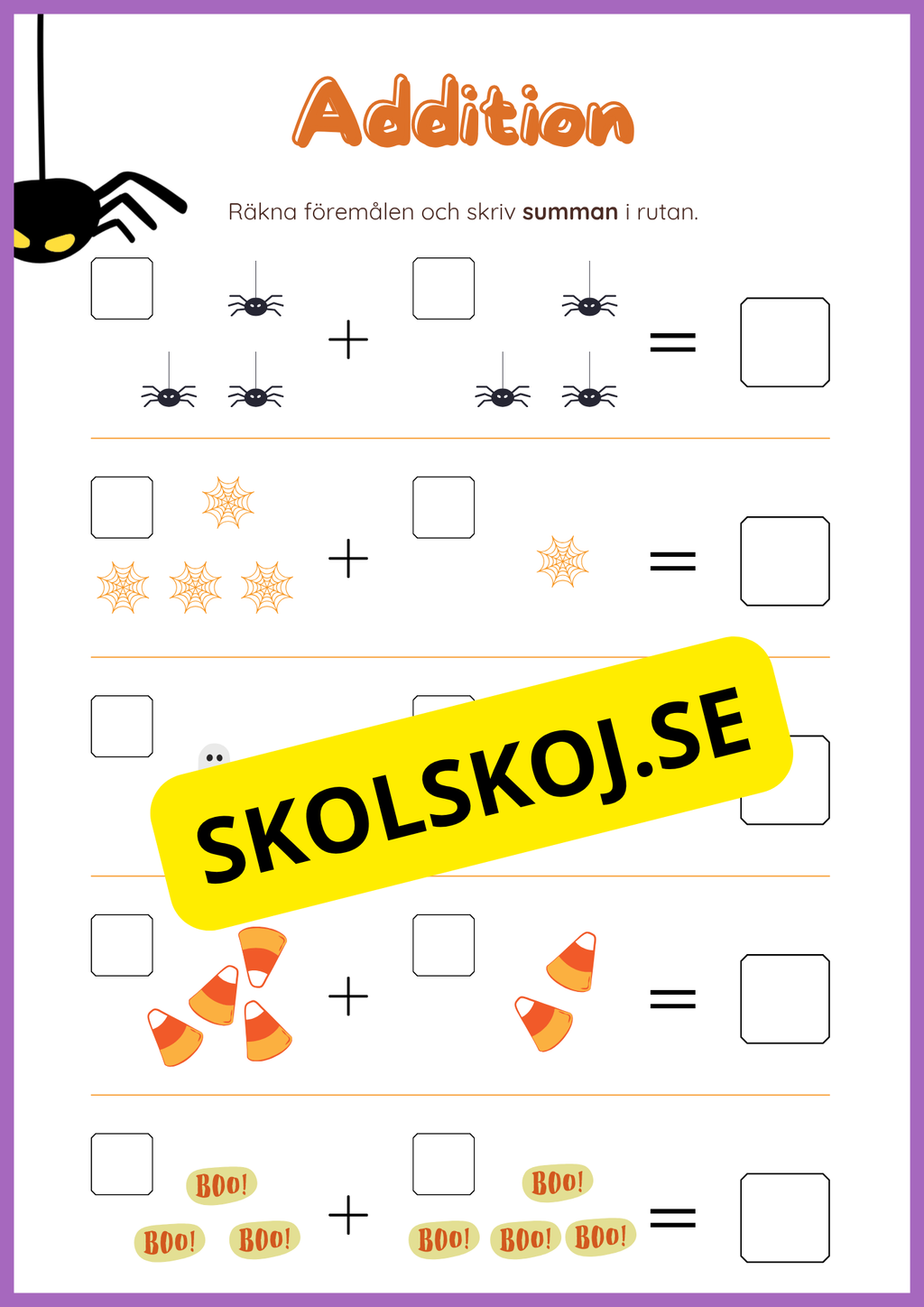 Halloween matematik 0 - 10