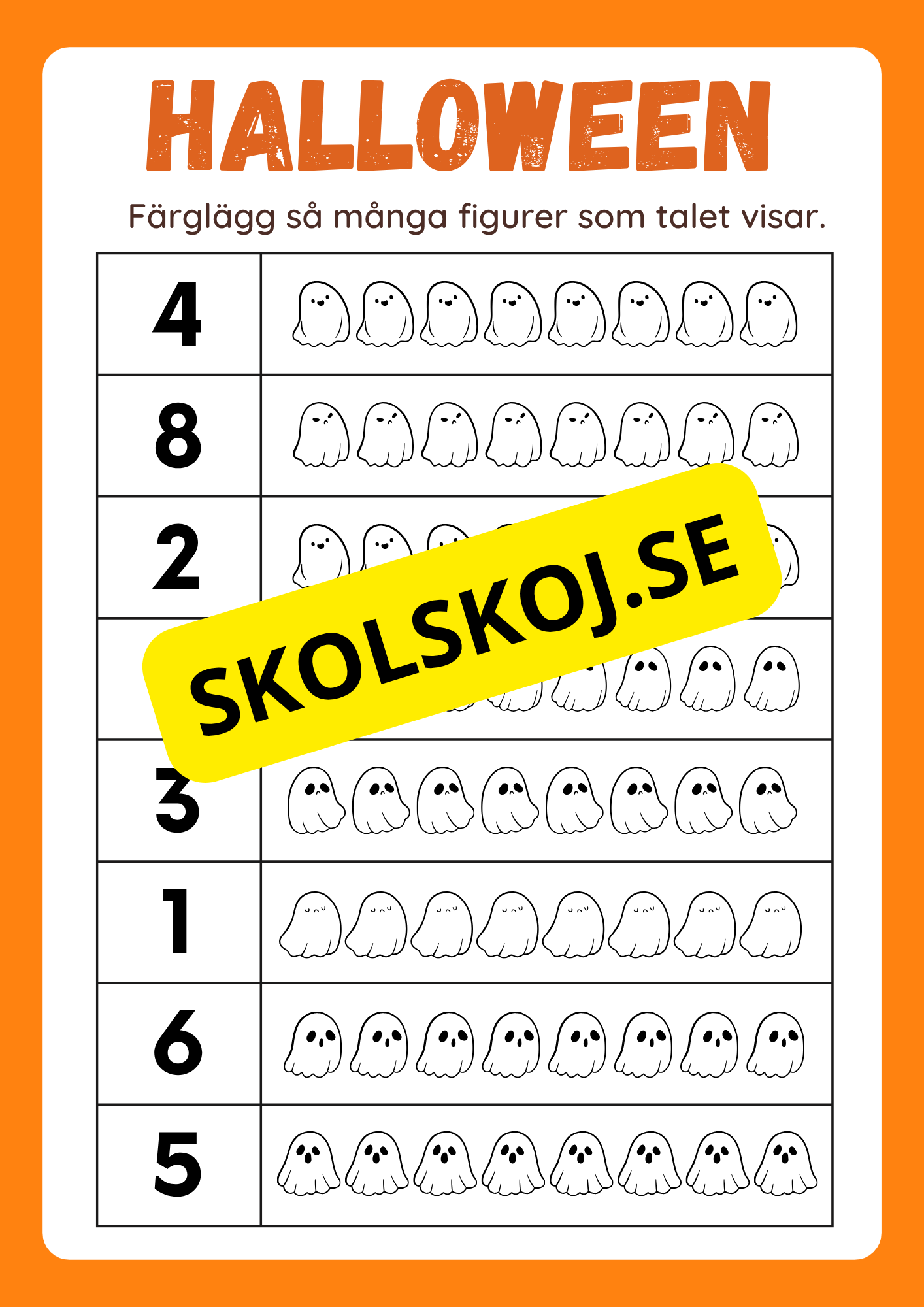 Halloween matematik