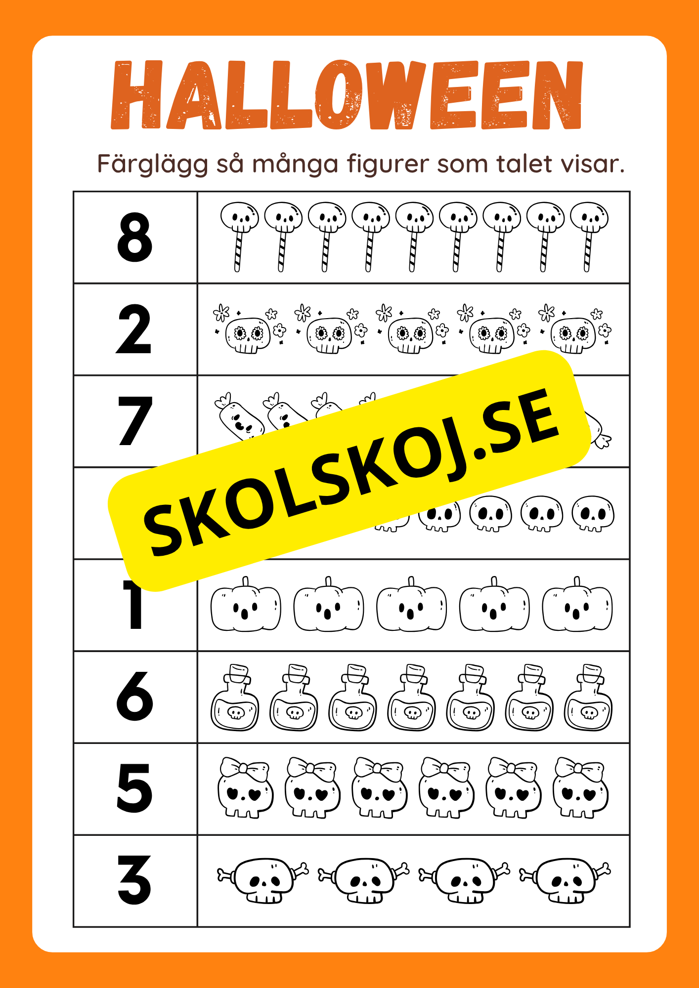 Halloween matematik