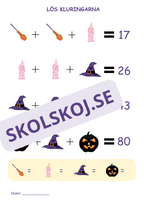 Halloween mattekluringar