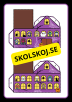 Halloween pappers-spökhus