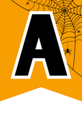 Halloween vimplar - Alfabetet