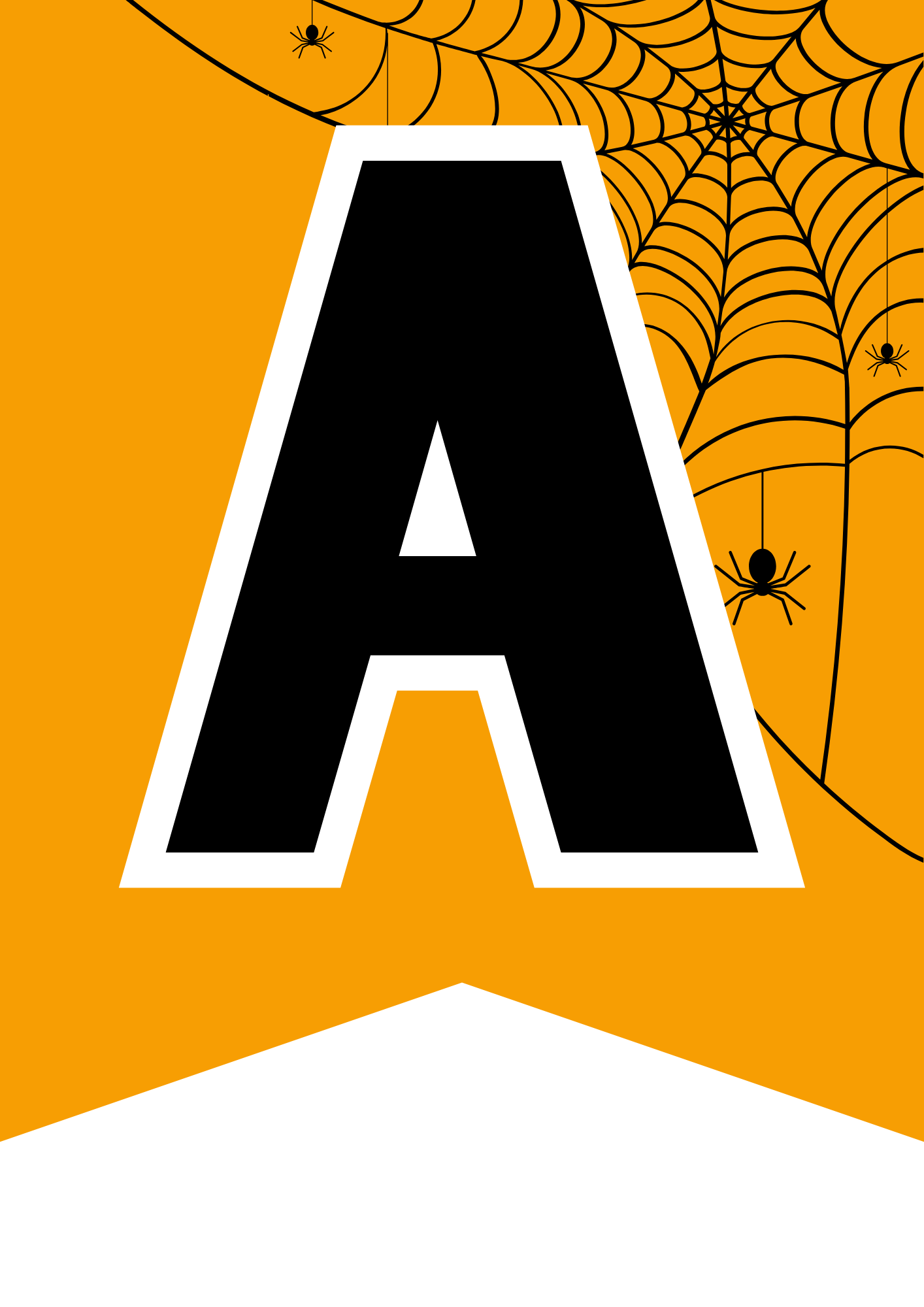 Halloween vimplar - Alfabetet