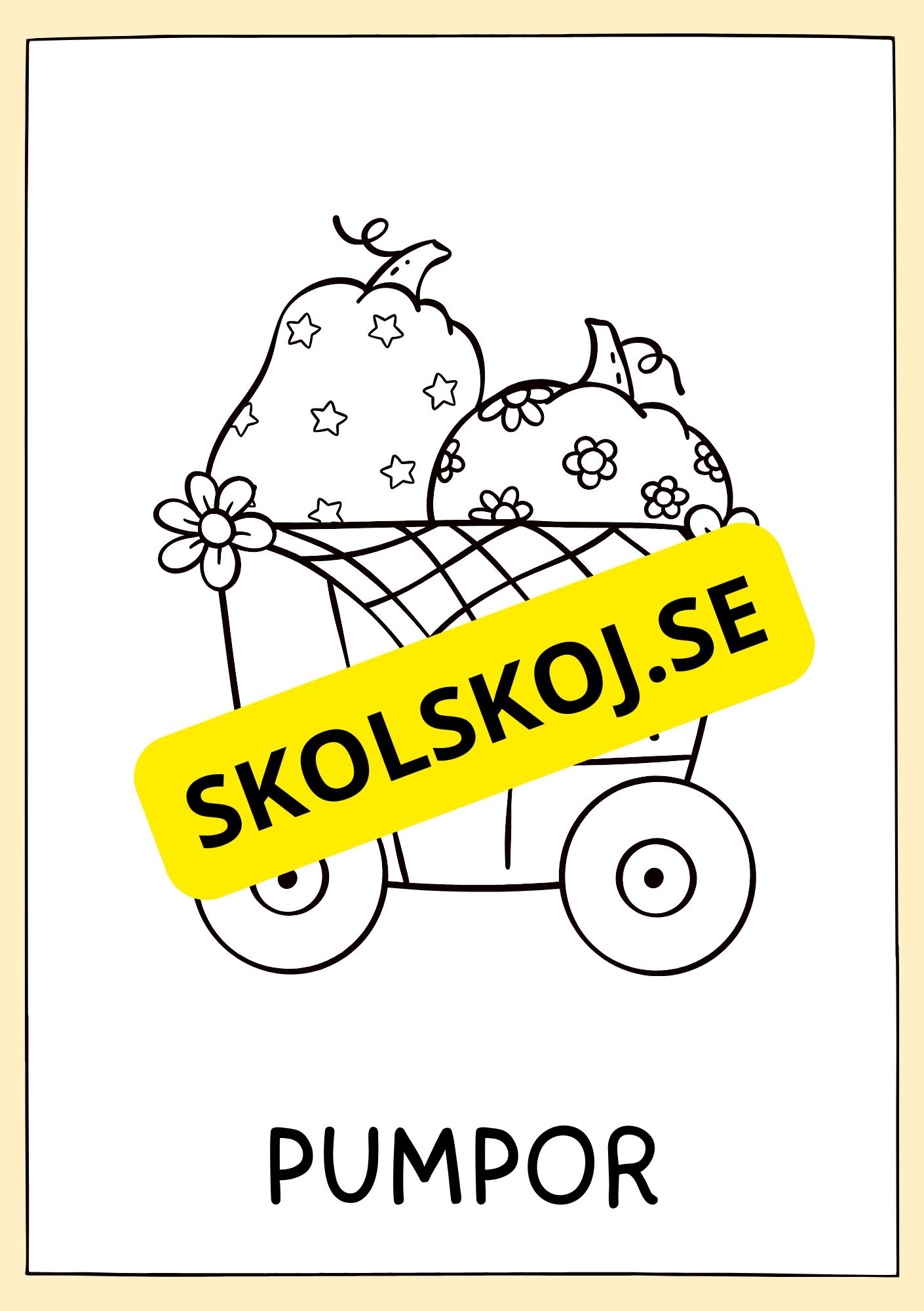 Hej hösten - Målarbok