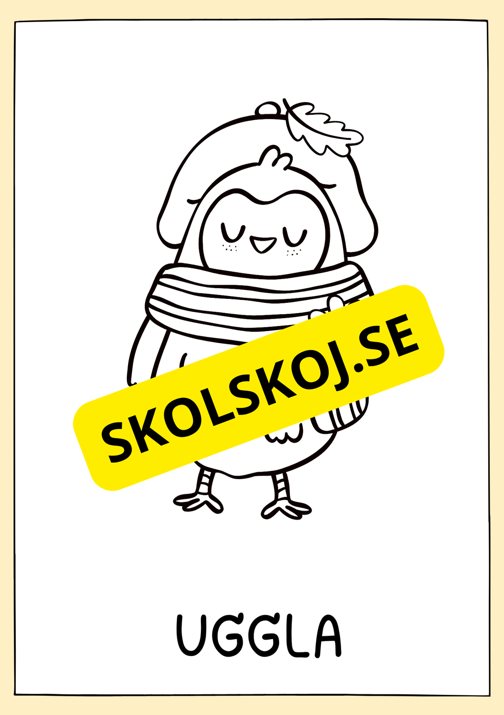 Hej hösten - Målarbok