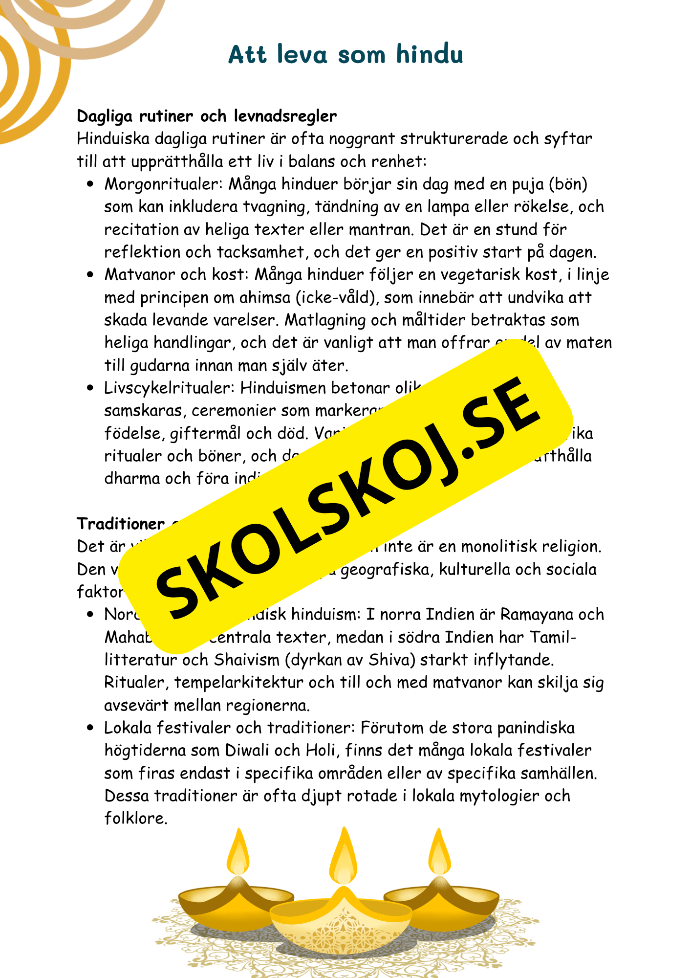 Hinduism och buddhism - Årskurs 4 - 6