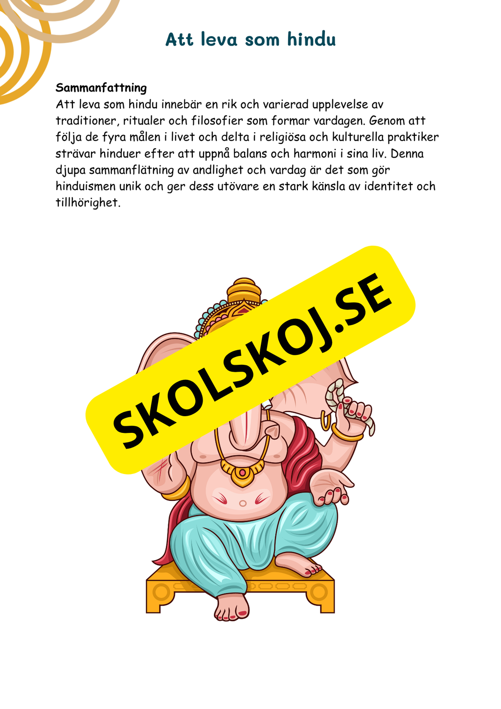 Hinduism och buddhism - Årskurs 4 - 6
