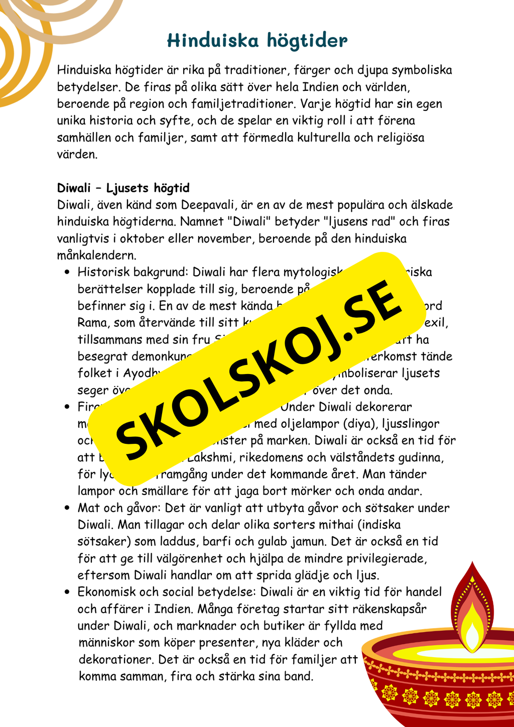 Hinduism och buddhism - Årskurs 4 - 6