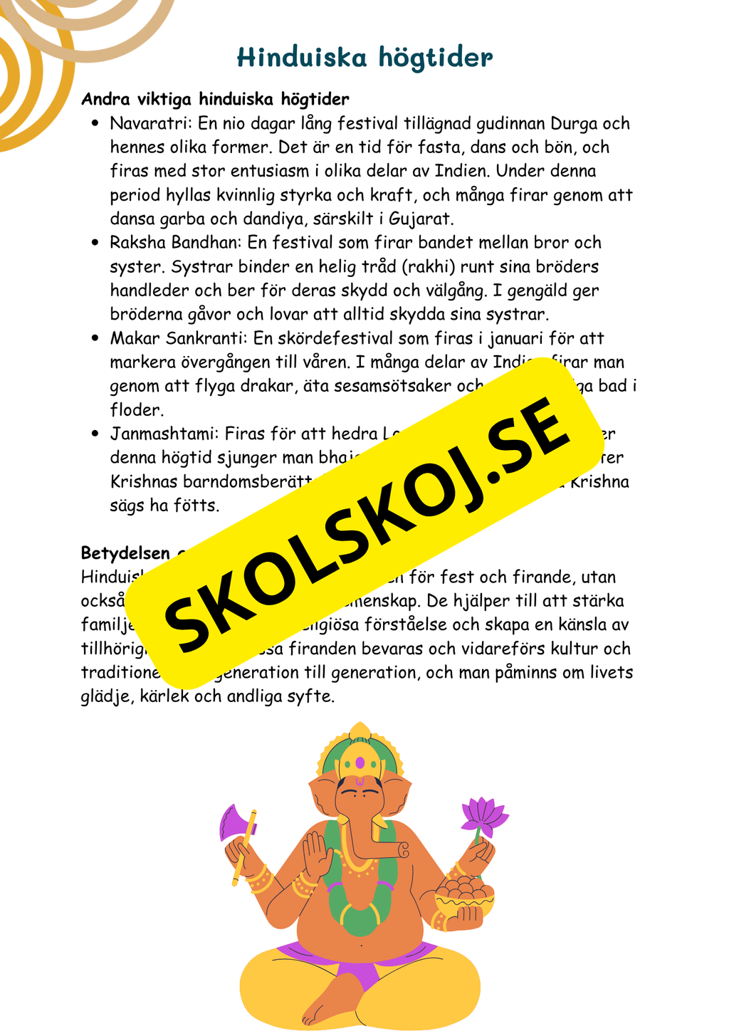 Hinduism och buddhism - Årskurs 4 - 6