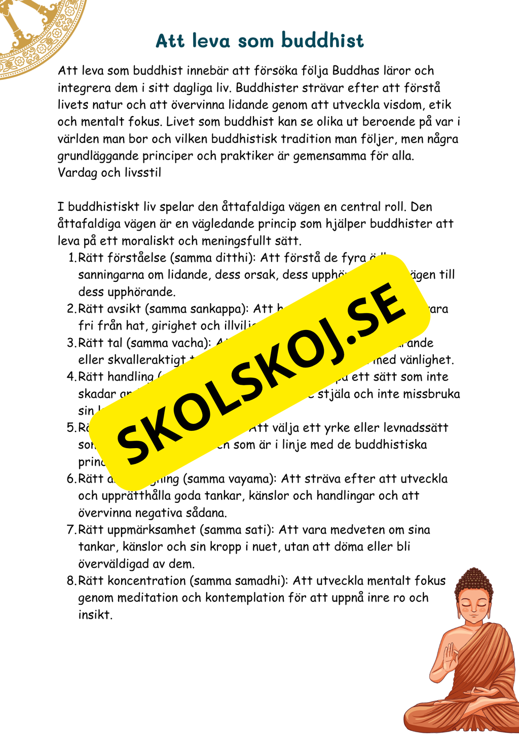 Hinduism och buddhism - Årskurs 4 - 6