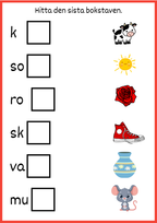 Hitta den sista bokstaven