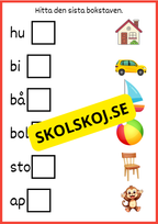 Hitta den sista bokstaven