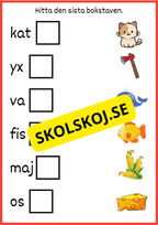 Hitta den sista bokstaven