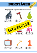 Hitta rätt begynnelsebokstav - Versaler och gemener
